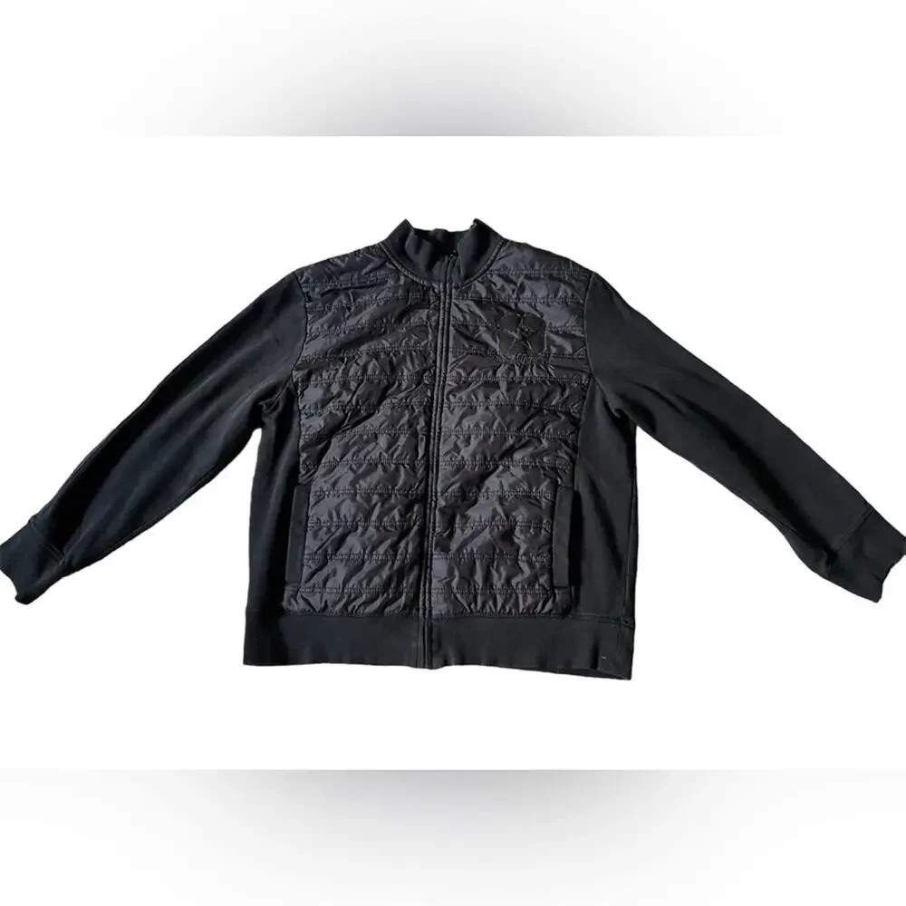 Converse Boys Black Bomber Jacket Size XL Y2K Streetwear Star Logo on chest